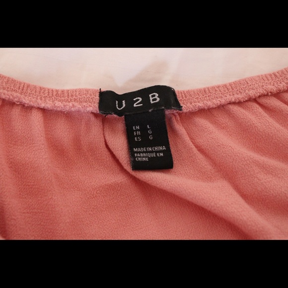Pink off the shoulder top (L) - Picture 4 of 4